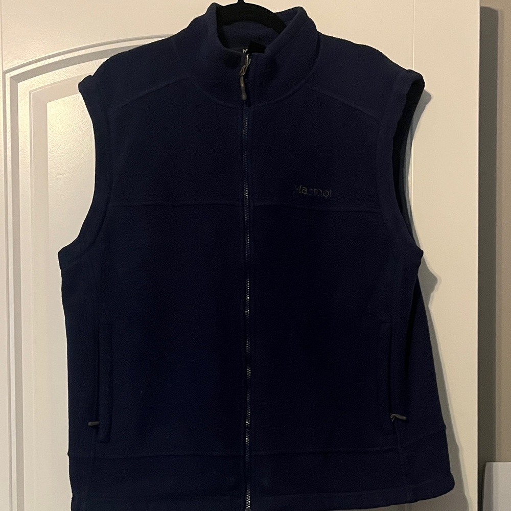 Marmot Dark Blue Sleeveless Fleece Vest